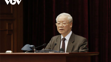 Tổng Bí thư Nguyễn Phú Trọng k’đhơợng bhrợ Hội nghị prang k’tiêc k’đhơợng xay, xay bhrợ Nghị quyết số 13 âng Bộ Chính trị khóa XIII