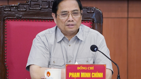 Thủ tướng Phạm Minh Chính bhrợ bhiệc lâng Ban Thường vụ Tỉnh uỷ Thái Bình