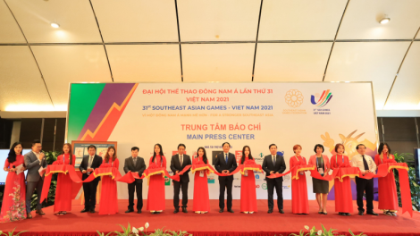 Tơợp đoọng đươi Trung tâm Báo chí SEA Games 31