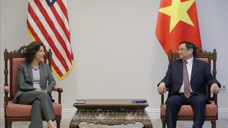 Thủ tướng Chính phủ Phạm Minh Chính pa bhrợ đhị Hoa Kỳ: Xa nay liêm ghit ooy muy Việt Nam liêm ta nih, bhriêl choom lâng trách nhiệm