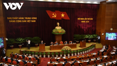 Thông cáo báo chí t’ngay pa  bhrợ g’luh puôn âng Hội nghị Trung ương 6 khóa XIII