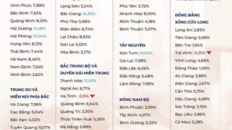 Quý I c’moo 2022, GRDP Quảng Nam dưr vaih lâh 11%, ăt coh t’nooi tr’nơơp zr’lụ kinh tế bha lâng coh miền Trung