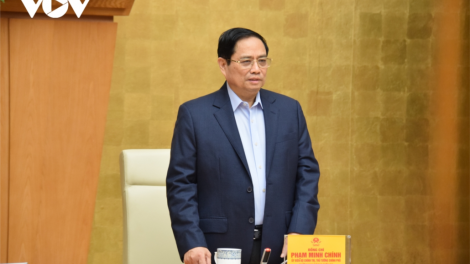 Thủ tướng Phạm Minh Chính k’đhơợng bhrợ pr’hop ooy bh’rợ zêl lâng cha groong Covid-19 coh bêl Tết
