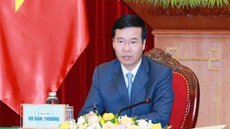 Thường trực Ban Bí thư Võ Văn Thưởng pâh Hội nghị k’rong xay 7 c’moo xay bhrợ Quy chế pazum bhrợ đh’rưah bhlưa 4 cơ quan