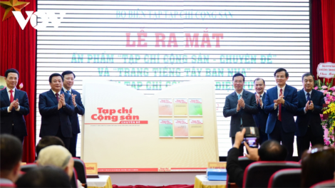 Thường trực Ban Bí thư Võ Văn Thưởng pấh bhiệc p’cắh ấn phẩm “Tạp chí Cộng sản-Chuyên đề” lâng bhrợ pa dưr “Trang tiếng Tây Ban Nha”