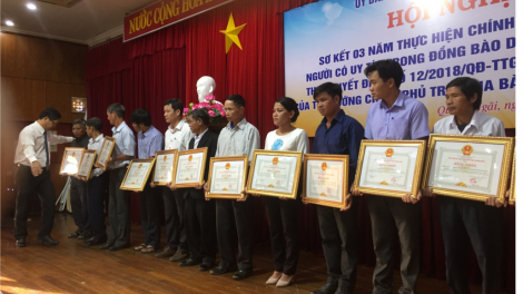 Quảng Ngãi: Pa dưr c’rơ chr’năp âng ma nuyh chr’năp liêm coh bh’rợ pa xiêr đha rựt