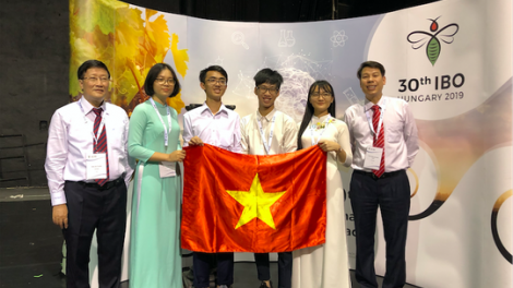 Pazêng 4 thí sinh Việt Nam nắc lứch bơơn ch’ner đhị IBO 2019