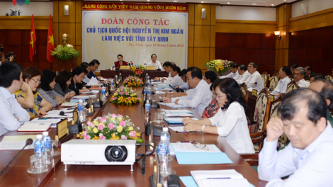 Chủ tịch Quốc hội pa bhrợ lâng bh’cộ tỉnh Tây Ninh