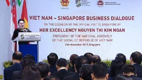 Khoa – Khoa GGWLPA m[s dêh ]ar ta yă Nguyễn Thị Kim Ngân nao pơhmư\ mông Bơkơtuai bruă bơwih [ong Việt Nam – Singapore