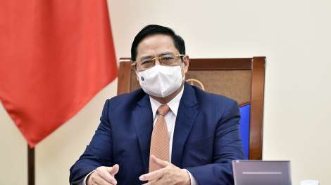 Khua dêh čar ta ơi Phạm Minh Chính bơkơtuai amăng telephone hăng Khua dêh čar Australia