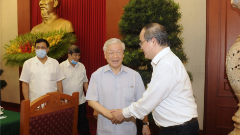 Bộ Chính trị lơh broă mờ Ban thường vụ Thành uỷ [òn dờng Hồ Chí Minh