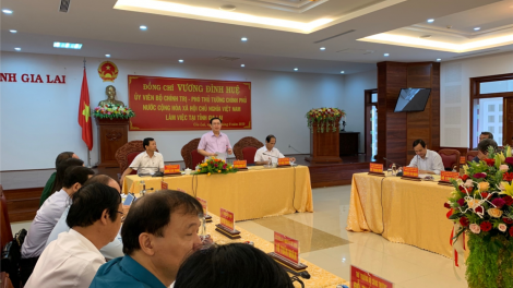 Phó thủ tướng ồng Vương Đình Huệ lơh broă tàm càr Gia Lai
