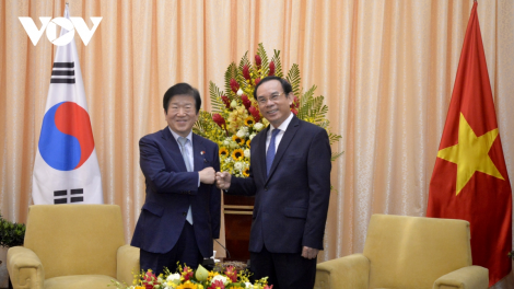 Bí thư Thành ủy Hồ Chí Minh wă Chủ tịch Quốc hội Hàn Quốc