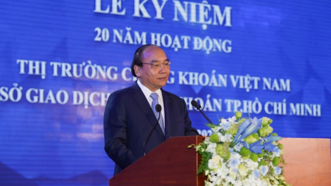 Thủ tướng tus bal tơngkah 20 nam broă lơh drà kă bro chứng khoán Việt Nam