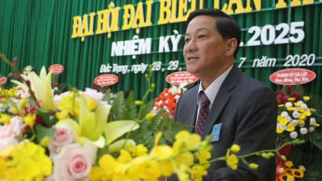 Lâm Đồng mu\t Pơrjum dờng cau ala măt Đảng bộ kơnhoàl Đức Trọng dơ\ 13, tơngai lơh broă bơh nam 2020- 2025