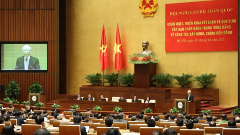 Tổng Ƀí thư ồng Nguyễn Phú Trọng đơng lam pơrjum kuang bàng bè broă bơ̆t bơtàu mờ lơh niam wơl Đảng