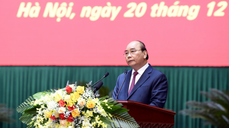 Củ tịc lơgar ồng Nguyễn Xuân Phúc tus Pơrjum Quân cíñ gùt ling klàng nam 2021