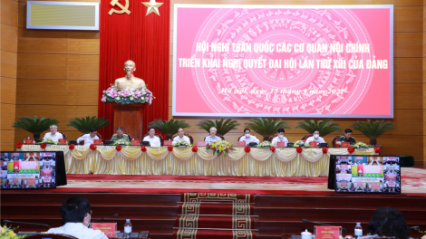 Tổng Bí thư ồng Nguyễn Phú Trọng tus bal pơrjum gùt lơgar ală anih lơh broă Nội chính lam lơh jat Nghị quyết pơrjum dờng dơ̆ 13