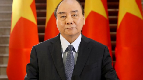 Chủ tịch lơgar ồng Nguyễn Xuân Phúc đơng lam dơ̆ pơrjum tàm HĐBA Liên Hợp Quốc