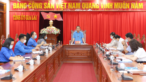 Kuang đơng lam Tỉnh uỷ Gia Lai lơh broă mờ Tỉnh đoàn bè broă lơh jăt nhai ơruh pơnu