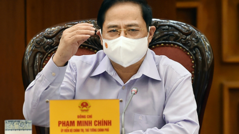 Thủ tướng ồng Phạm Minh Chính đơng lam pơrjum Thường trực Chính phủ bè broă bơyai lơh tĕ khà