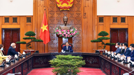 Thủ tướng ồng Phạm Minh Chính wă Đại sứ lơgar Cuba