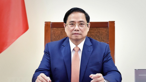 Ồng Phạm Minh Chính- Thủ tướng  Chính phủ cribơyai tàm điện thoại mờ Thủ tướng Đức mò Angela Merkel
