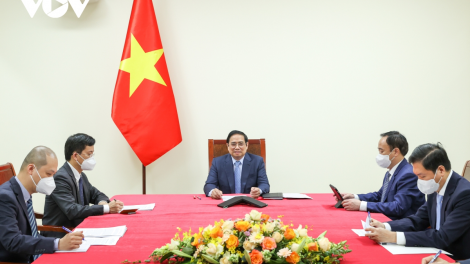 Thủ tướng Cíñ phủ Việt Nam ồng Phạm Minh Chính nting bơr gờm chờ sa tềp bơhiàn bơh lơgar Lào mờ lơgar Campuchia dê