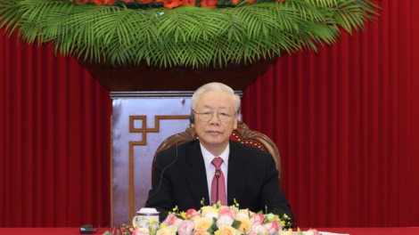 Tổng Ƀí thư ồng Nguyễn Phú Trọng cribơyai tàm điện thoại mờ Thủ tướng Ấn Độ