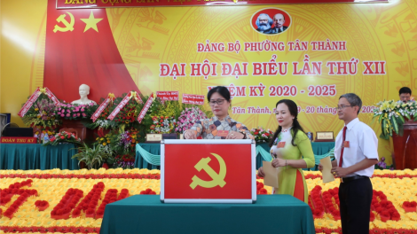 Dak Lak: Đại hội đảng bộ rlong leo lor Phường Tân Thành, nkual [on têh Buôn Ma Thuột