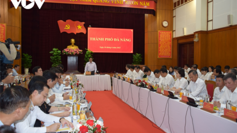 Thủ tướng Phạm Minh Chính pah kan đah nuĭh leo kan tơm nkuăl ƀon têh Đà Nẵng.