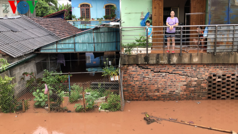 Sơn La: Mưa lớn gây ngập úng nhiều điểm trong thành phố
