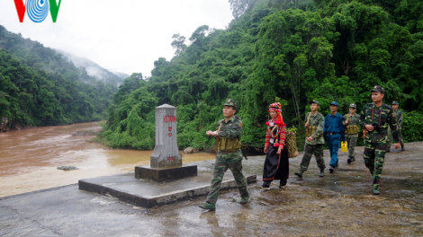 Xuân về trên đồn Biên phòng nơi thượng nguồn sông Đà