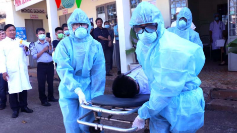 Đắk Lắk diễn tập phòng dịch nCoV