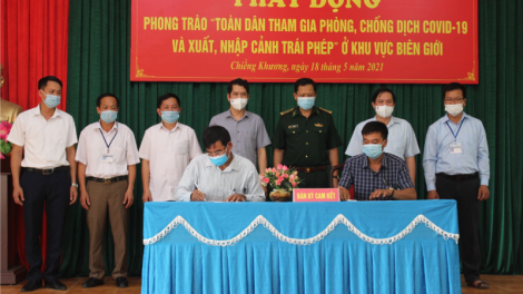 Phát động phong trào toàn dân tham gia phòng chống dịch Covid-19 và xuất nhập cảnh trái phép