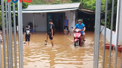 Mưa lũ gây thiệt hại ở Điện Biên