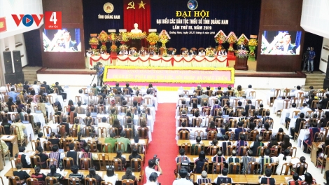 QUẢNG NAM: RA VĂNG LIÊM TA NIH HA ĐẠI HỘI ĐẠI BIỂU APÊÊ ACOON COH TỈNH G’LUH IV