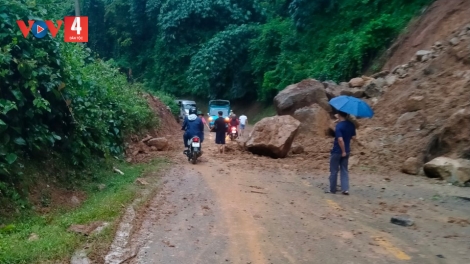 Sơn La tắc đường tại nhiều vị trí do mưa kéo dài trong 2 ngày qua