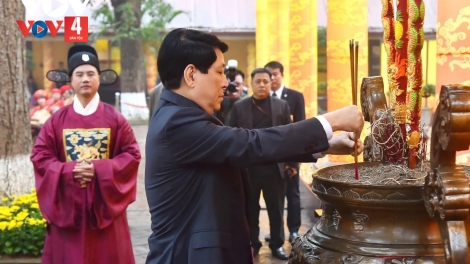 CHỦ TỊCH NƯỚC LƯƠNG CƯỜNG BẮT HƯƠNG TƠỚP PA BHRỢ HÂN NOO HA PRUỐT ĐHỊ HOÀNG THÀNH THĂNG LONG