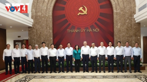 TỔNG BÍ THƯ TÔ LÂM BHRỢ BHIỆC LÂNG BAN THƯỜNG VỤ THÀNH UỶ HÀ NỘI