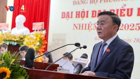 THƯỜNG TRỰC BAN BÍ THƯ TRẦN CẨM TÚ PÂH ĐẠI HỘI ĐẢNG BỘ PHƯỜNG BÀN THẠCH, TP.ĐÀ NẴNG