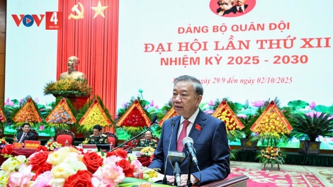 TỔNG BÍ THƯ LÂNG CHỦ TỊCH NƯỚC PÂH G’LUH X’RỊA ĐẠI HỘI ĐẠI BIỂU ĐẢNG BỘ QUÂN ĐỘI G’LUH XII