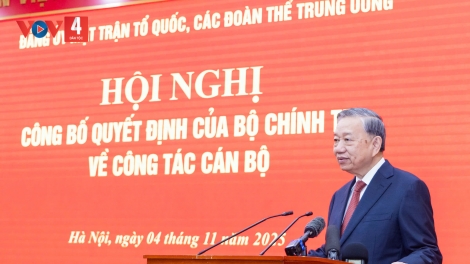 TỔNG BÍ THƯ TÔ LÂM ĐOỌNG ZÂP QUYẾT ĐỊNH ÂNG BỘ CHÍNH TRỊ ĐĂH BH’RỢ RA PĂ CÁN BỘ