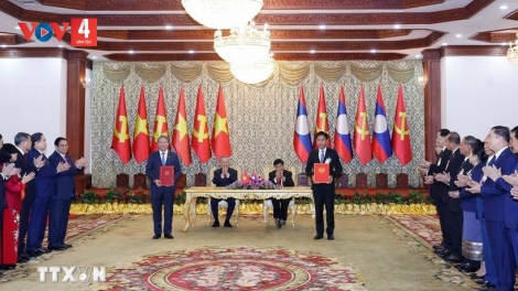 TỔNG BÍ THƯ TÔ LÂM ĐƯƠNG LÊY BH’RỢ PA ĐƠP PAZÊNG VĂN KIỆN K’RONG BHRỢ ĐH’RƯAH VIỆT NAM - LÀO