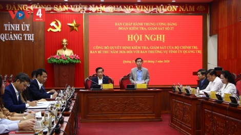 XAY TRUIH QUYẾT ĐỊNH CH’MÊÊT LÊY CƠNH LÂNG BAN THƯỜNG VỤ TỈNH ỦY QUẢNG TRỊ