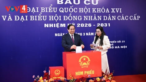 THỦ TƯỚNG PHẠM MINH CHÍNH T’MOỌT PHIẾU BẦU CỬ ĐẠI BIỂU QUỐC HỘI KHÓA XVI LÂNG ĐẠI BIỂU HĐND ZẬP CẤP NHIỆM KỲ 2026-2031