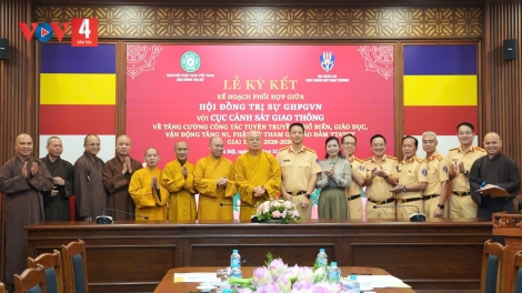 Giáo hội Phật giáo Việt Nam và Cục CSGT phối hợp xây dựng văn hóa giao thông an toàn