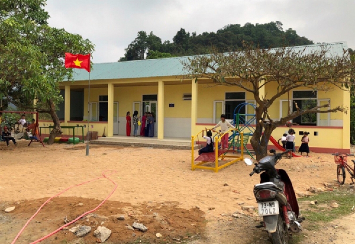 Một điểm trường vùng cao được hoàn thành trong năm 2021.