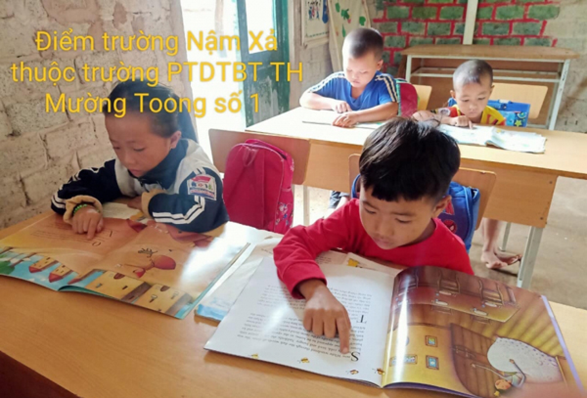 Điểm trường Nậm Xá thuộc Trường DTBT tiểu học Mường Toong số 1.