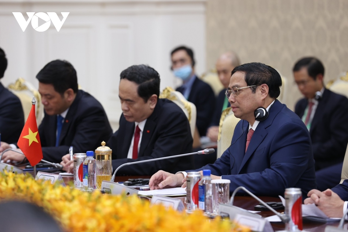 Hội đàm cấp cao giữa Thủ tướng Việt Nam và Campuchia.